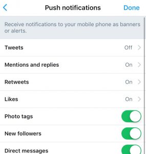 smartphone notifications